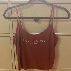 cropped tank top